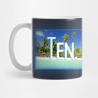 Ten Years Old Tropical Beach Mug